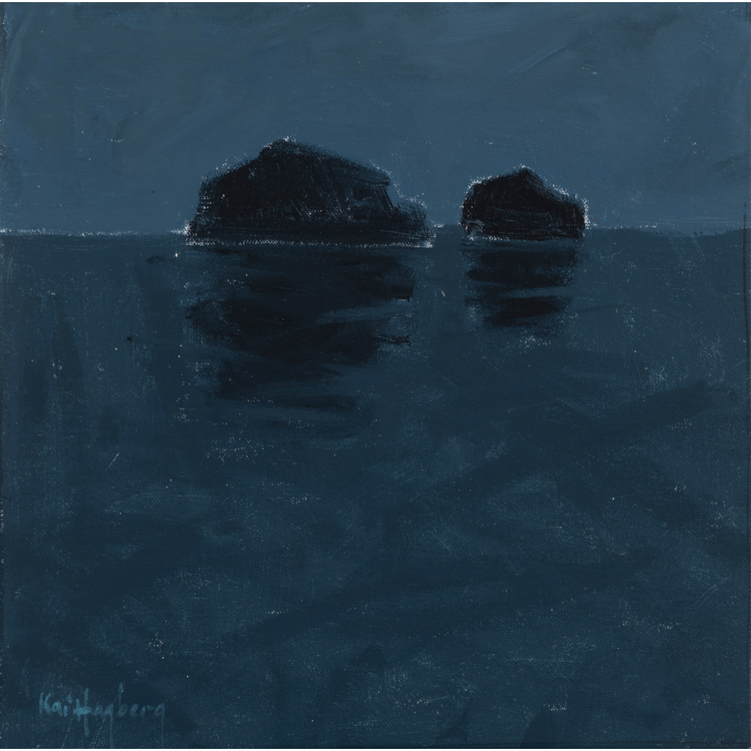 KAI HAGBERG | 'Nocturnal Seascape No.4' | 2024-26 | Acrylic on canvas | H 355 x W 355 mm