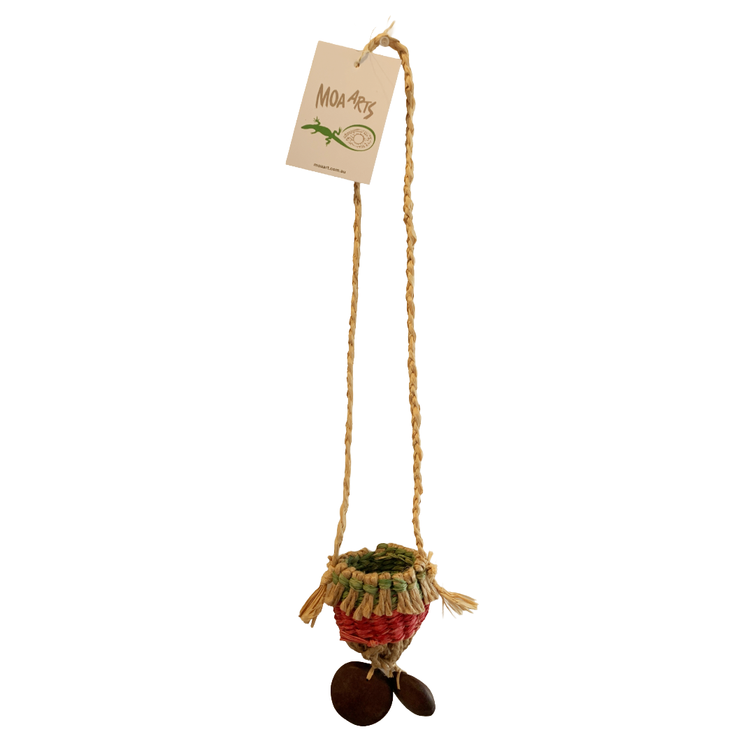 PAULA SAVAGE - Moa Island | 'Migi Bag #132' | Woven rafia + jute | 2026