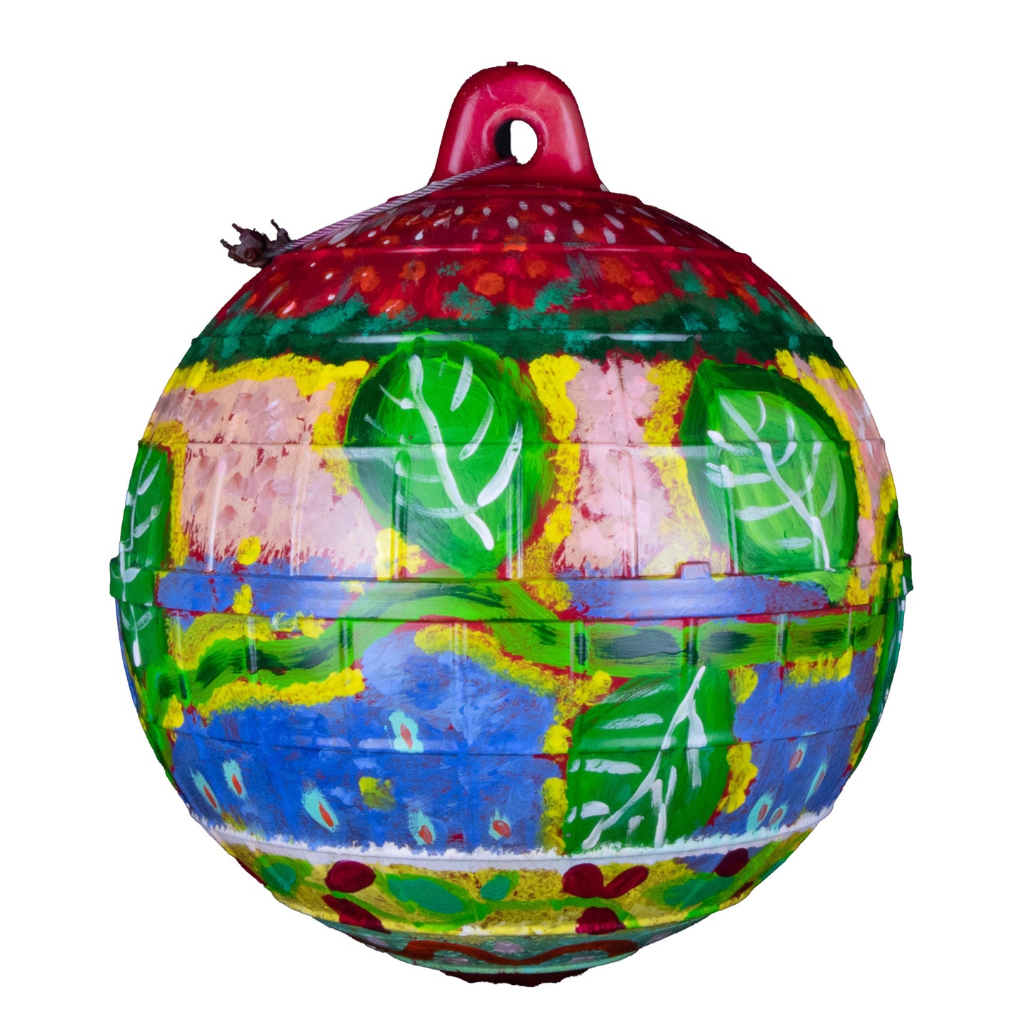 ELVERINA JOHNSON | 'Medicine Vine' | 2026 | Painted buoy using acrylic paint