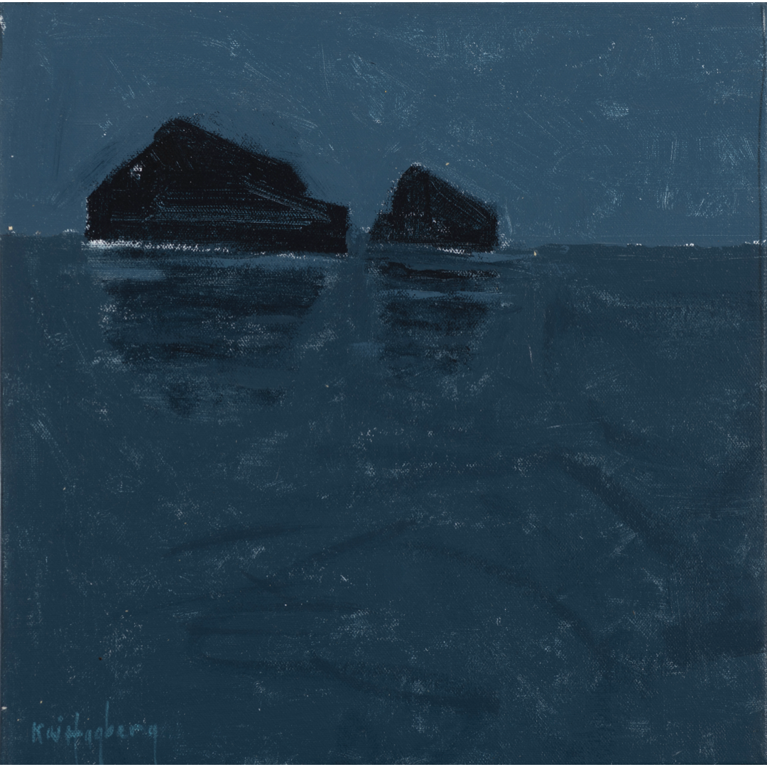 KAI HAGBERG | 'Nocturnal Seascape No.5' | 2024-26 | Acrylic on canvas | H 355 x W 355 mm