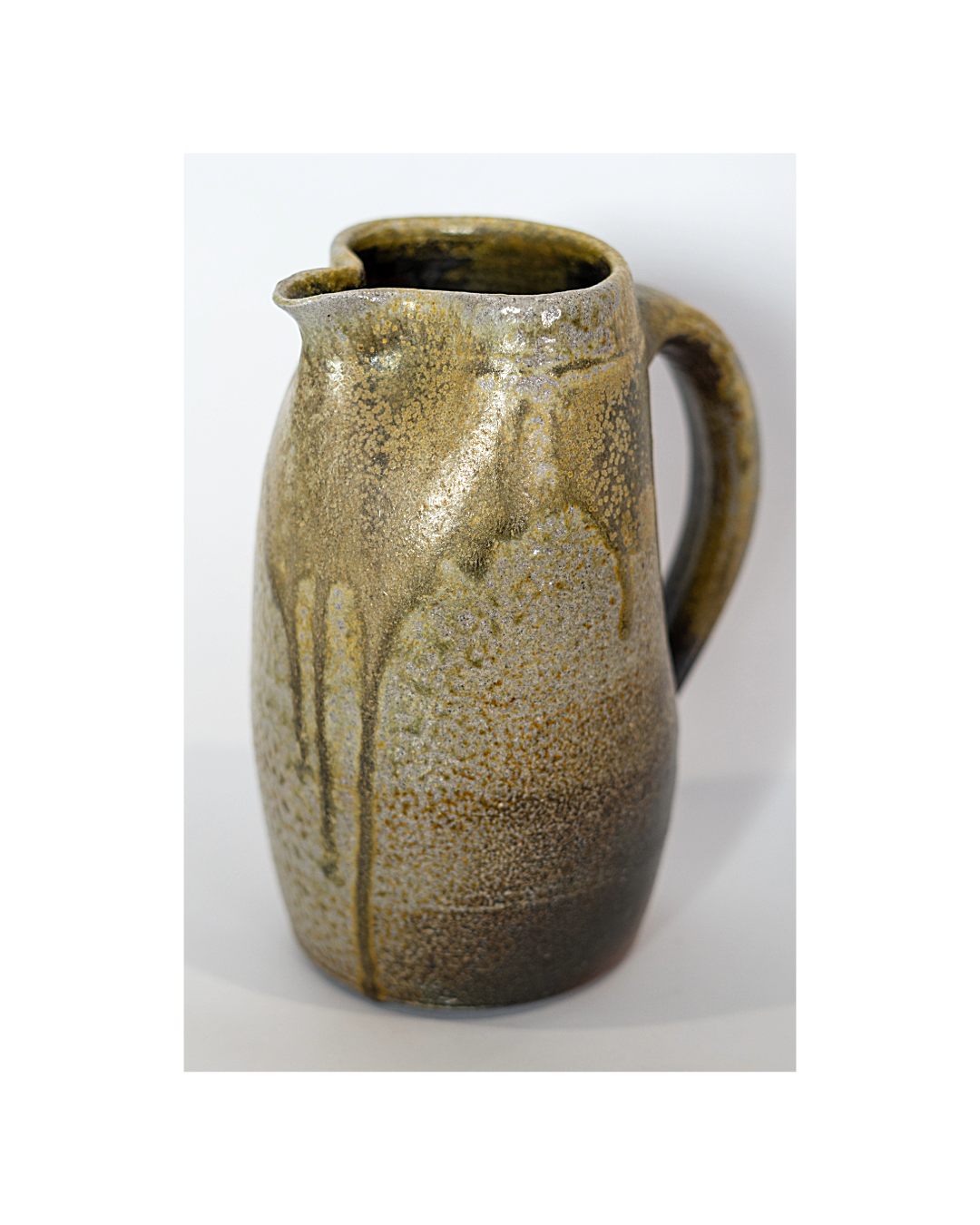 LACHLAN MACKEE | ‘Bent Jug’ | 2025 | Wheel-thrown Stoneware / Wood-fired in Anagama kiln 100hrs