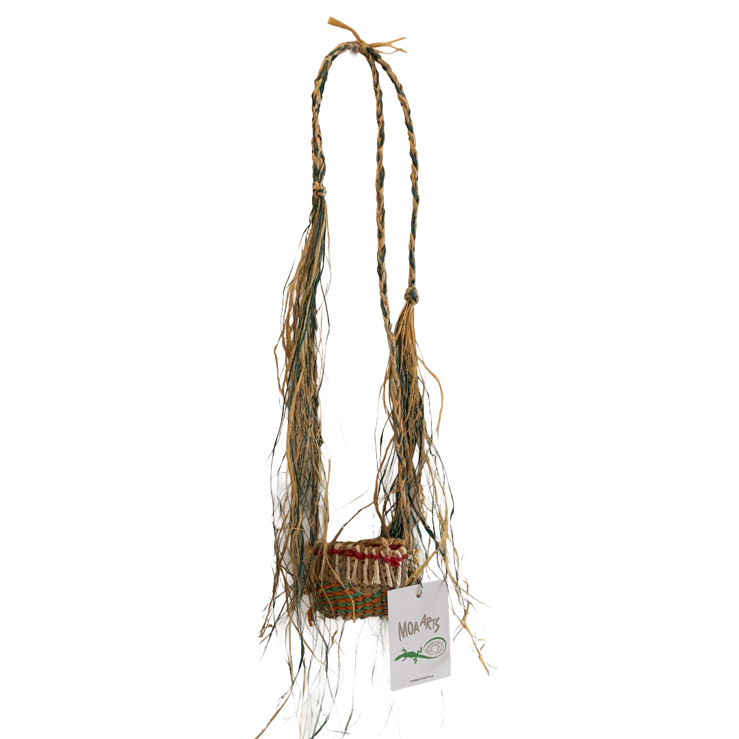 PAULA SAVAGE - Moa Island | 'Migi Bag #172' | Woven rafia + jute | 2026 | 8 X 10 cm