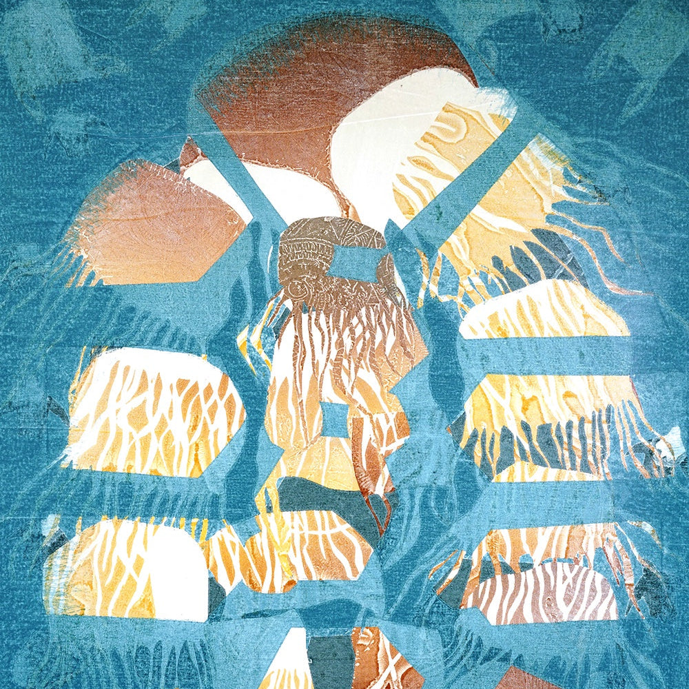 SOLOMON BOOTH | 'Perspective XXV' | 2023 | Monotype on Belgian linen | H 1200 x W 800 mm