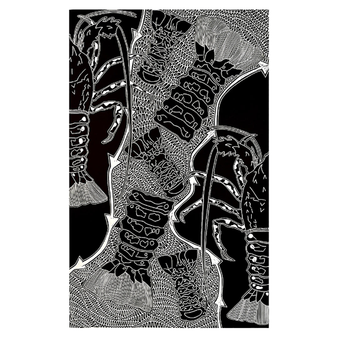 PAULA SAVAGE | 'Kaiyar Mabaig' | Linoprint on BFK Rives paper