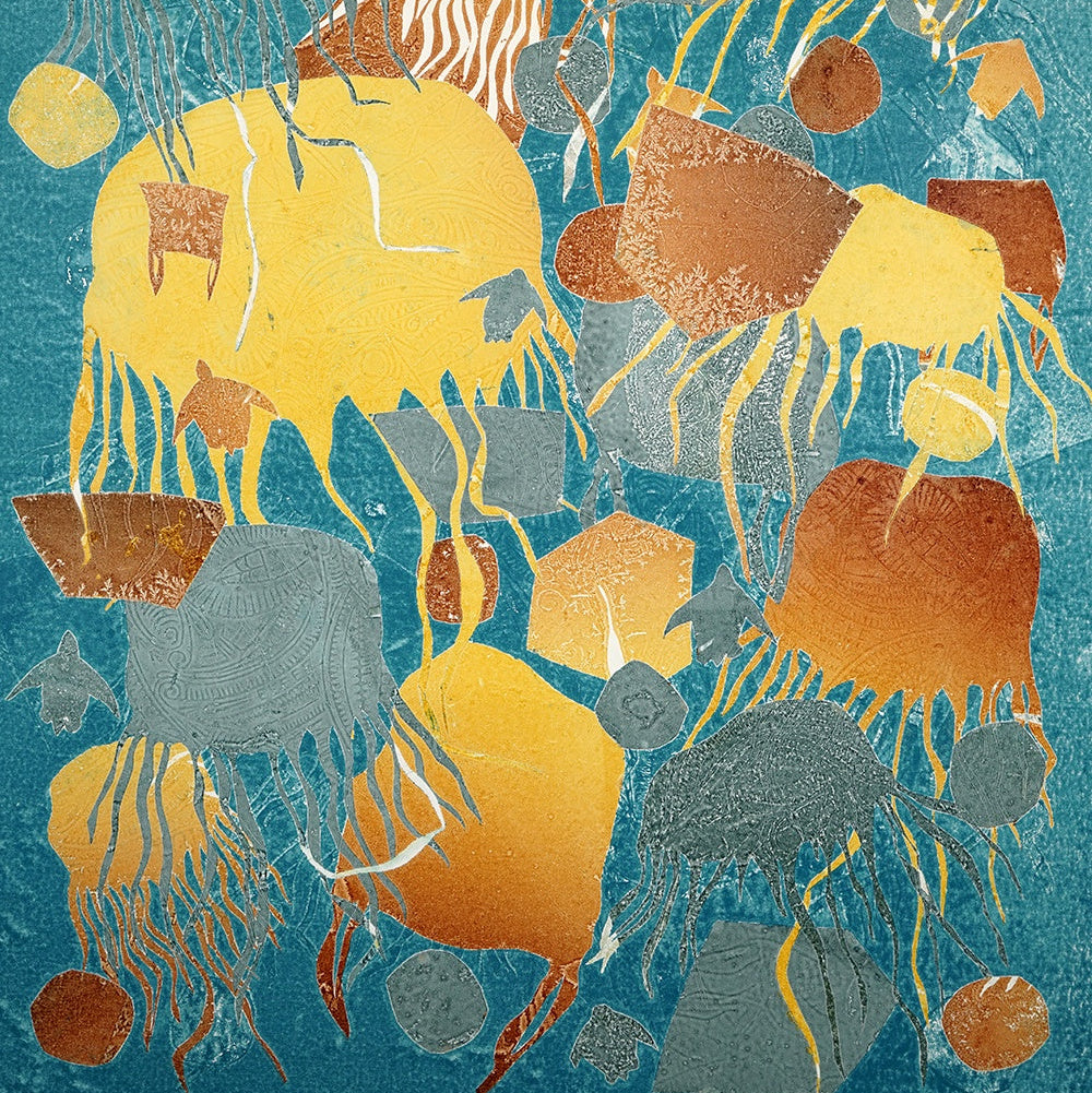 SOLOMON BOOTH | 'Perspective XXVII' | 2023 | Monotype on Belgian linen | H 1200 x W 800 mm