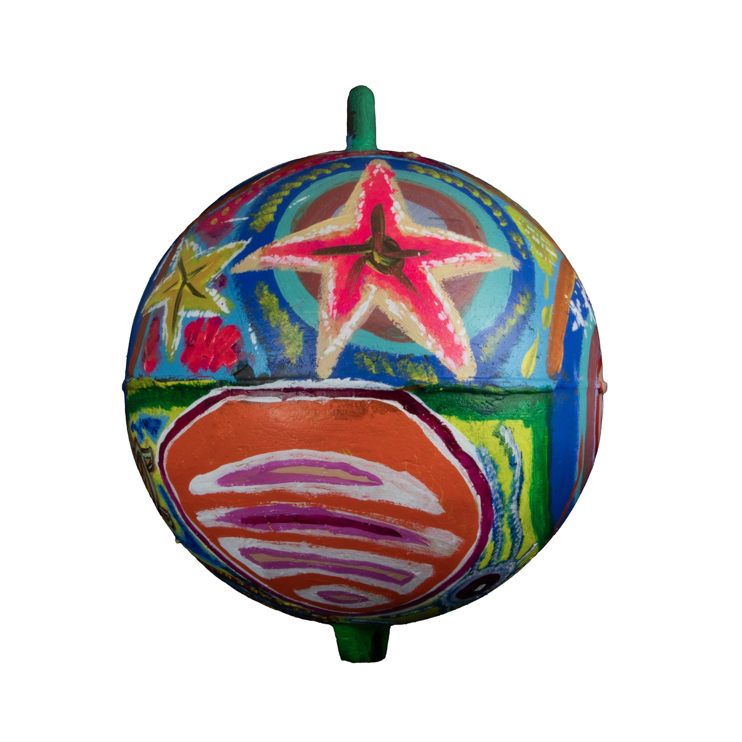 ELVERINA JOHNSON | 'Untitled (I)' | 2025 | Painted buoy using acrylic paint