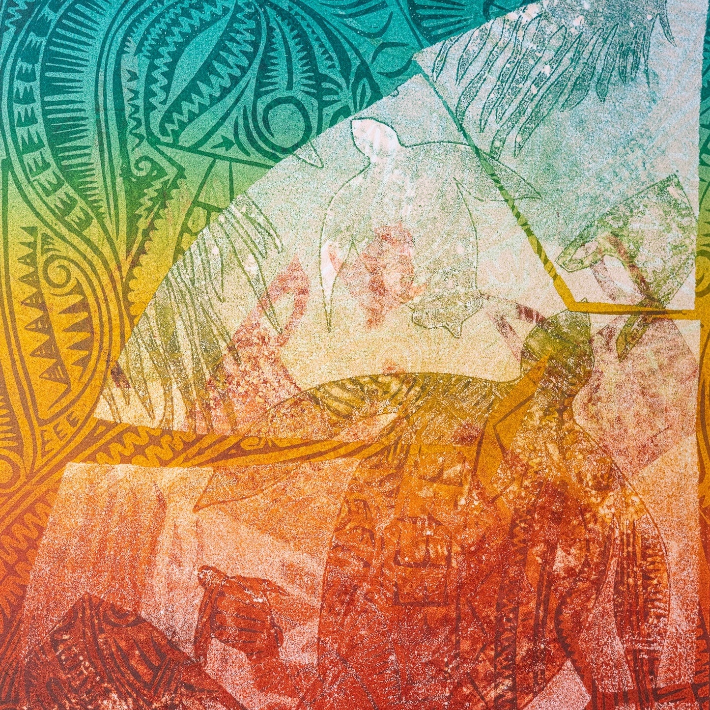 SOLOMON BOOTH | 'Awareness (xxiii)' | 2026 | Monoprint on paper | H 520 x W 370 mm