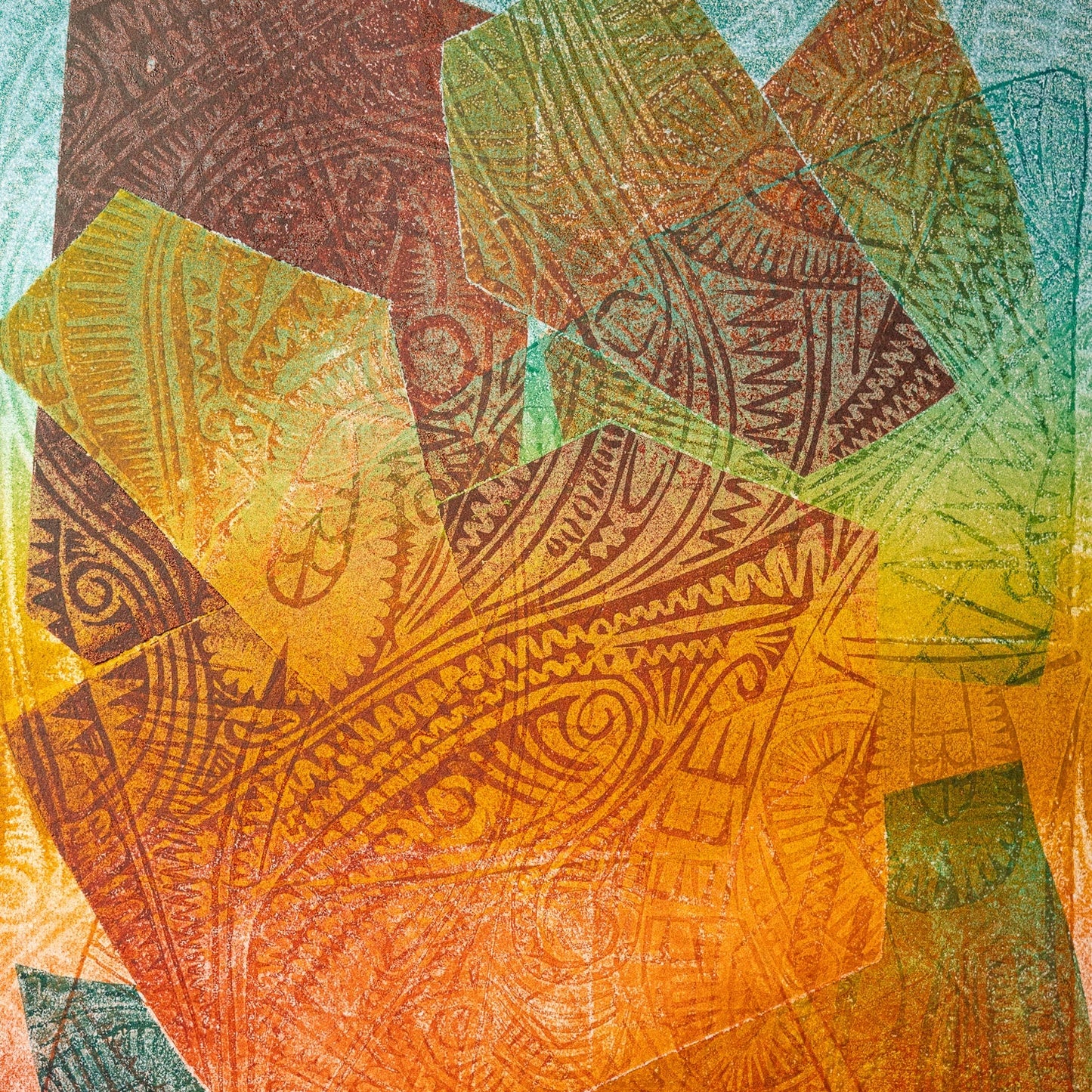 SOLOMON BOOTH | 'Awareness (xxiv)' | 2026 | Monoprint on paper | H 520 x W 370 mm