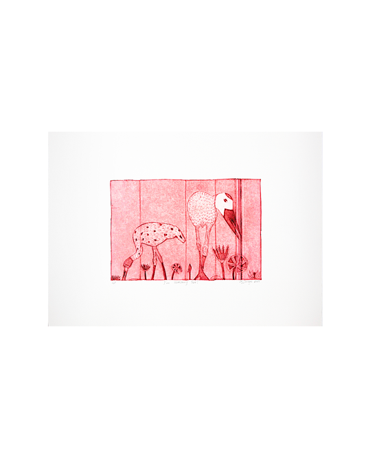 KASSANDRA SAVAGE | 'I'm Watching You' | Drypoint etching