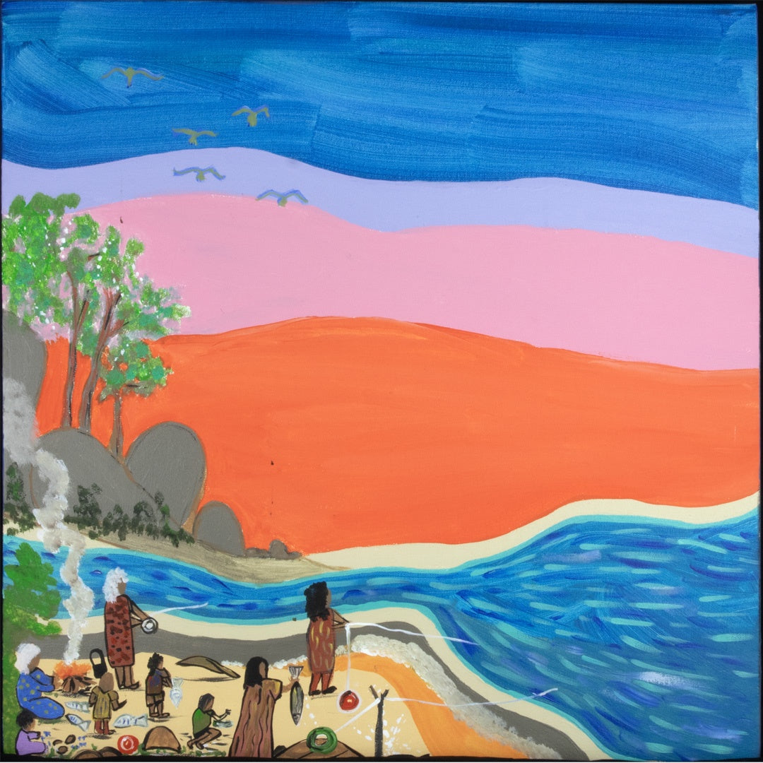 ELVERINA JOHNSON | 'Fishing at Weembal' | 2025 | Painting