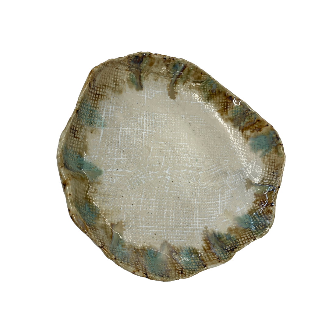 AKIKO HANAZAKI | ‘Green Buff Plate’ | Glazed Stoneware