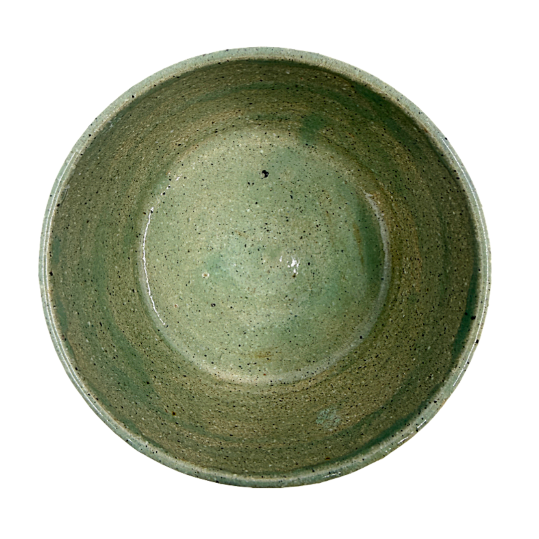 AKIKO HANAZAKI | 'Jade Glaze & Golden Matcha Cup No 1' | Hand built ceramic