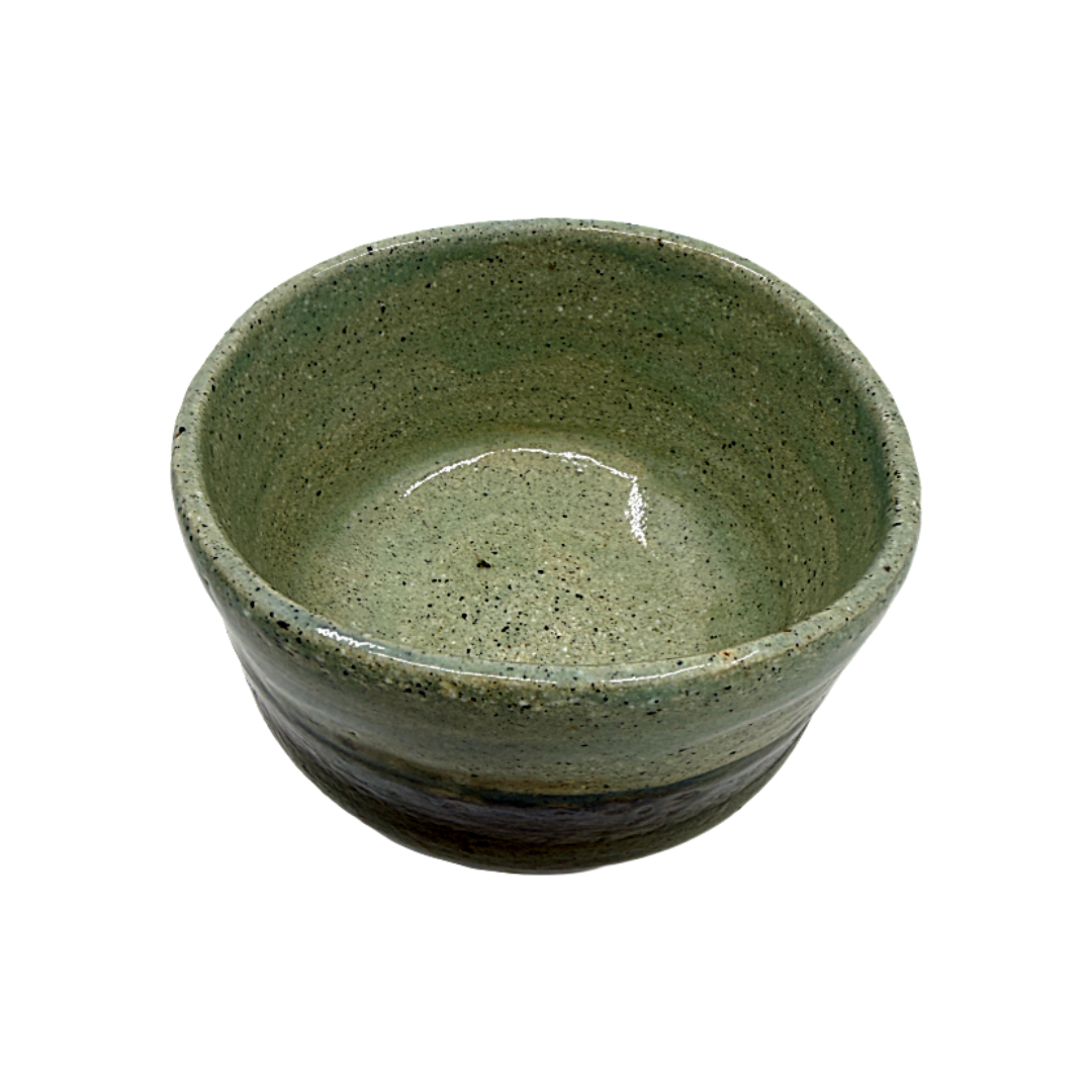 AKIKO HANAZAKI | 'Jade Glaze & Golden Matcha Cup No 3' | Hand built ceramic