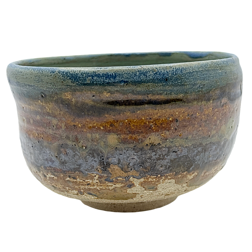 AKIKO HANAZAKI | 'Jade Glaze & Golden Matcha Cup No 4' | Hand built ceramic