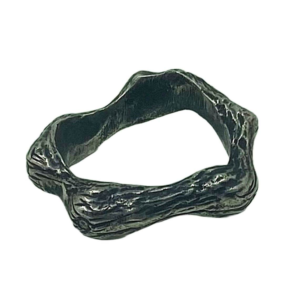 ARTIZ | 'Crown of Thorns Ring' | Oxidised Silver