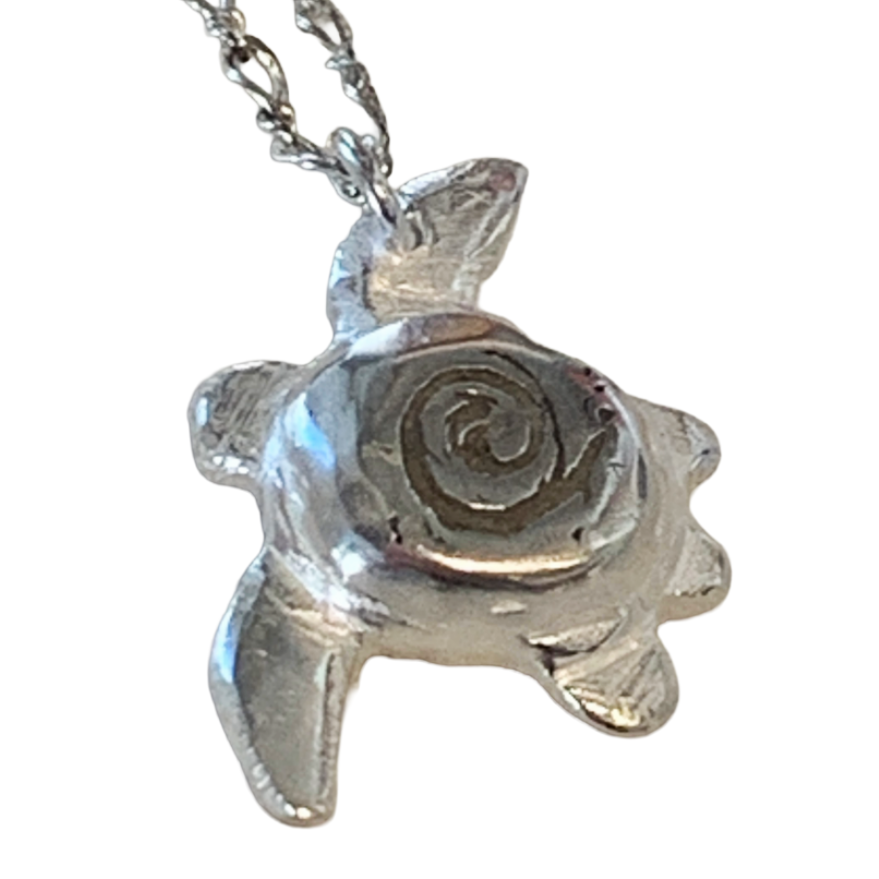 BREATH AND ESSENCE | 'Sea Turtle Necklace' | Sterling Silver