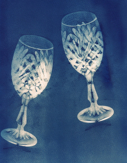 LEANNE HARDY | ‘We are Content’ | Matted cyanotype print