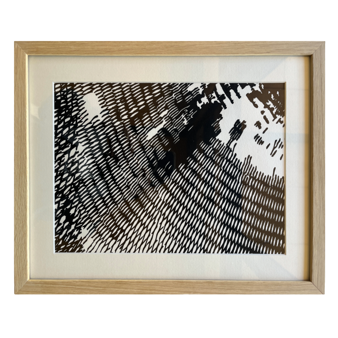 DELVENE COCKATOO COLLINS | 'Working 'Broncos' Cast Net' | Framed screenprint / A3