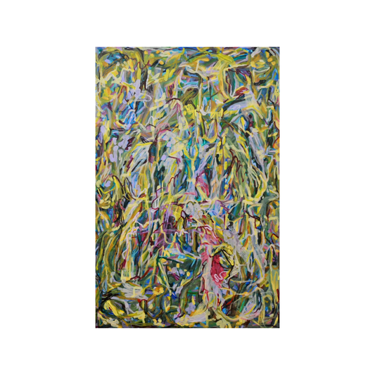 MAHARLINA GOROSPE-LOCKIE | 'Tortang Talong (Broiled eggplant omelet)' | Acrylic on canvas