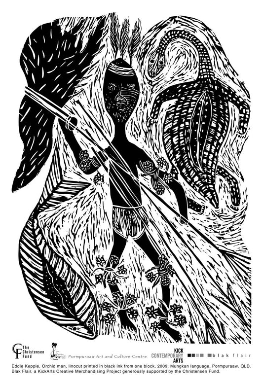BLAK FLAIR PROJECT | 'Orchid Man' | Tea Towel / Eddie Kepple