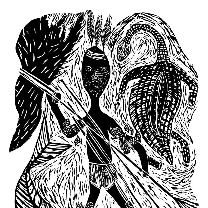 BLAK FLAIR PROJECT | 'Orchid Man' | Tea Towel / Eddie Kepple