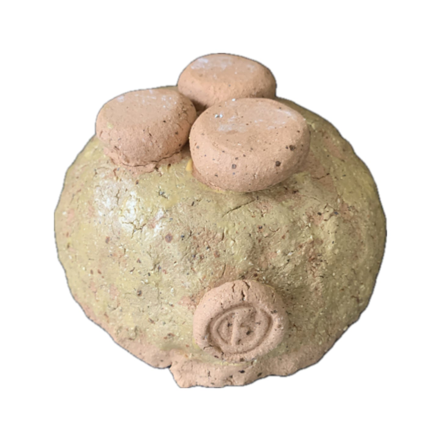 FLINTSTONE DESIGNS | 'Yellow Spot Critter' | Ceramic