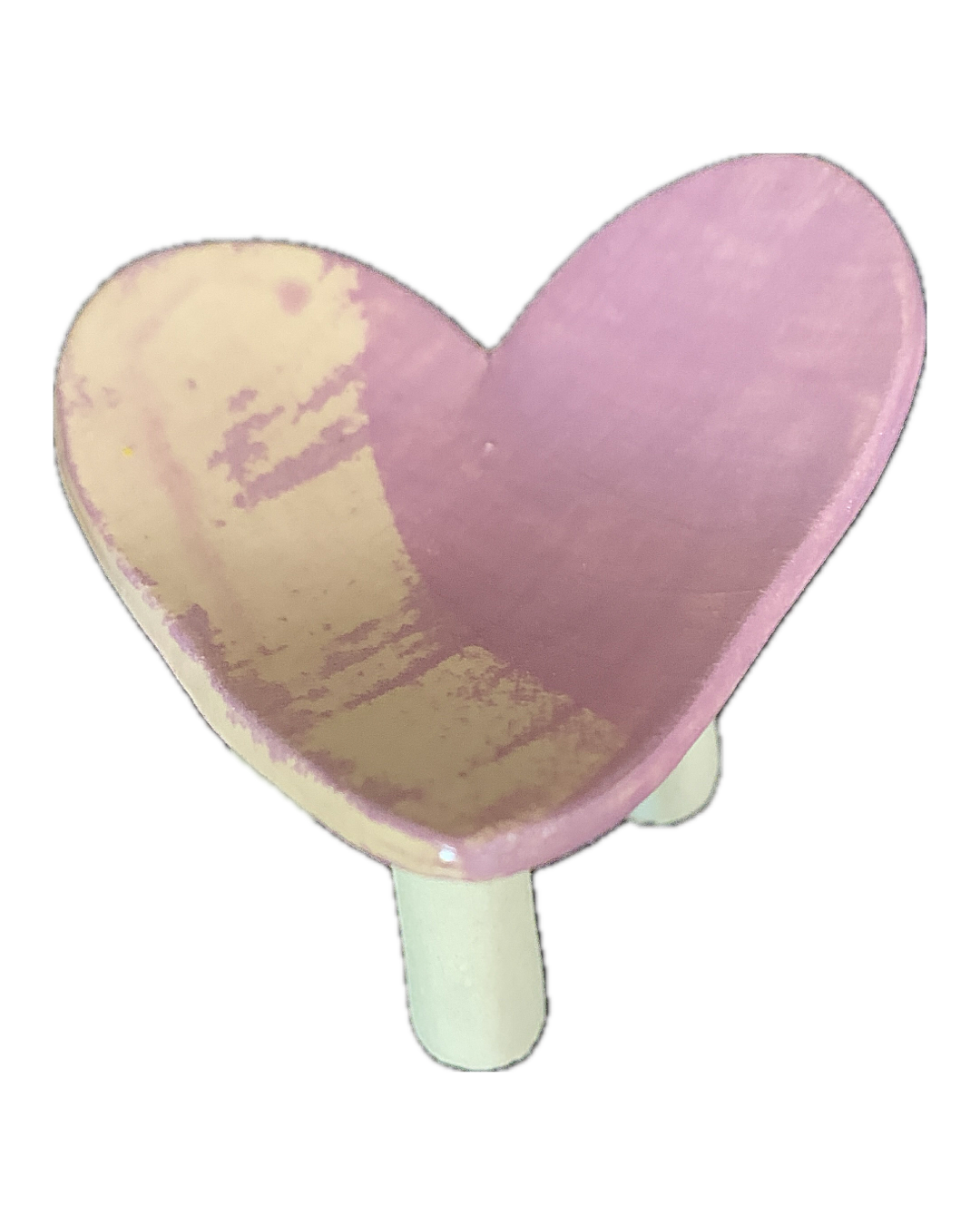 FLINTSTONE DESIGNS | 'Mauve Heart Dish' | Ceramic