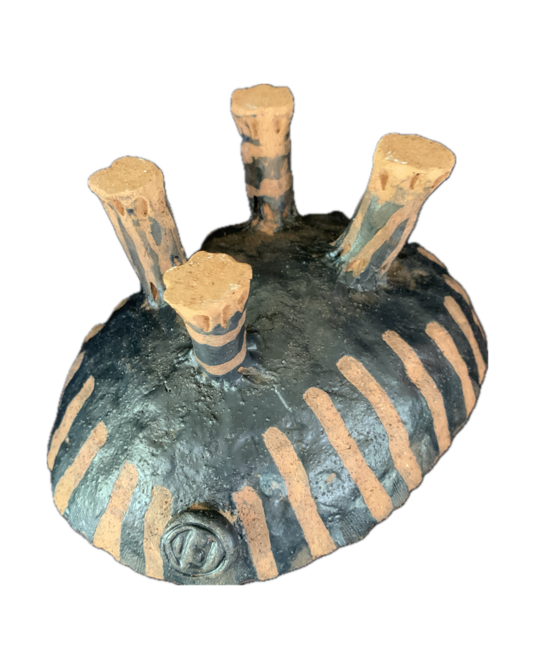 FLINTSTONE DESIGNS | 'Rose with Green Spots Critter' | Ceramic