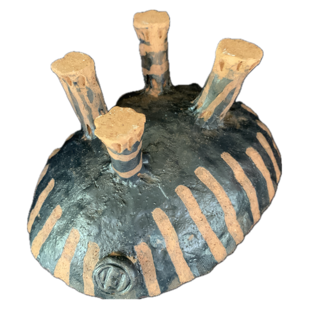 FLINTSTONE DESIGNS | 'Rose with Green Spots Critter' | Ceramic