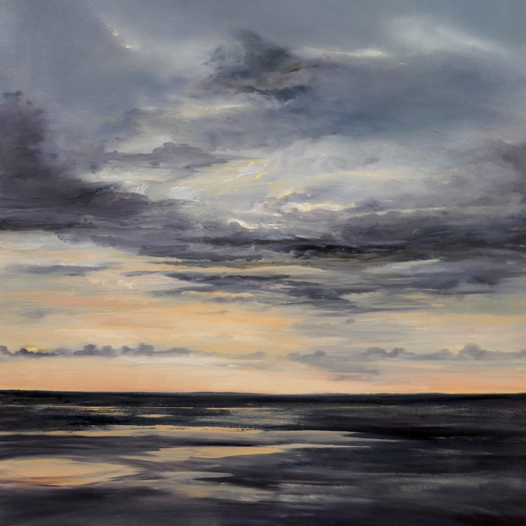 LOU DERRY | ‘Facing the Elements III’ (Fire) | 2025 | Acrylic on Paper | 76cm x 56cm