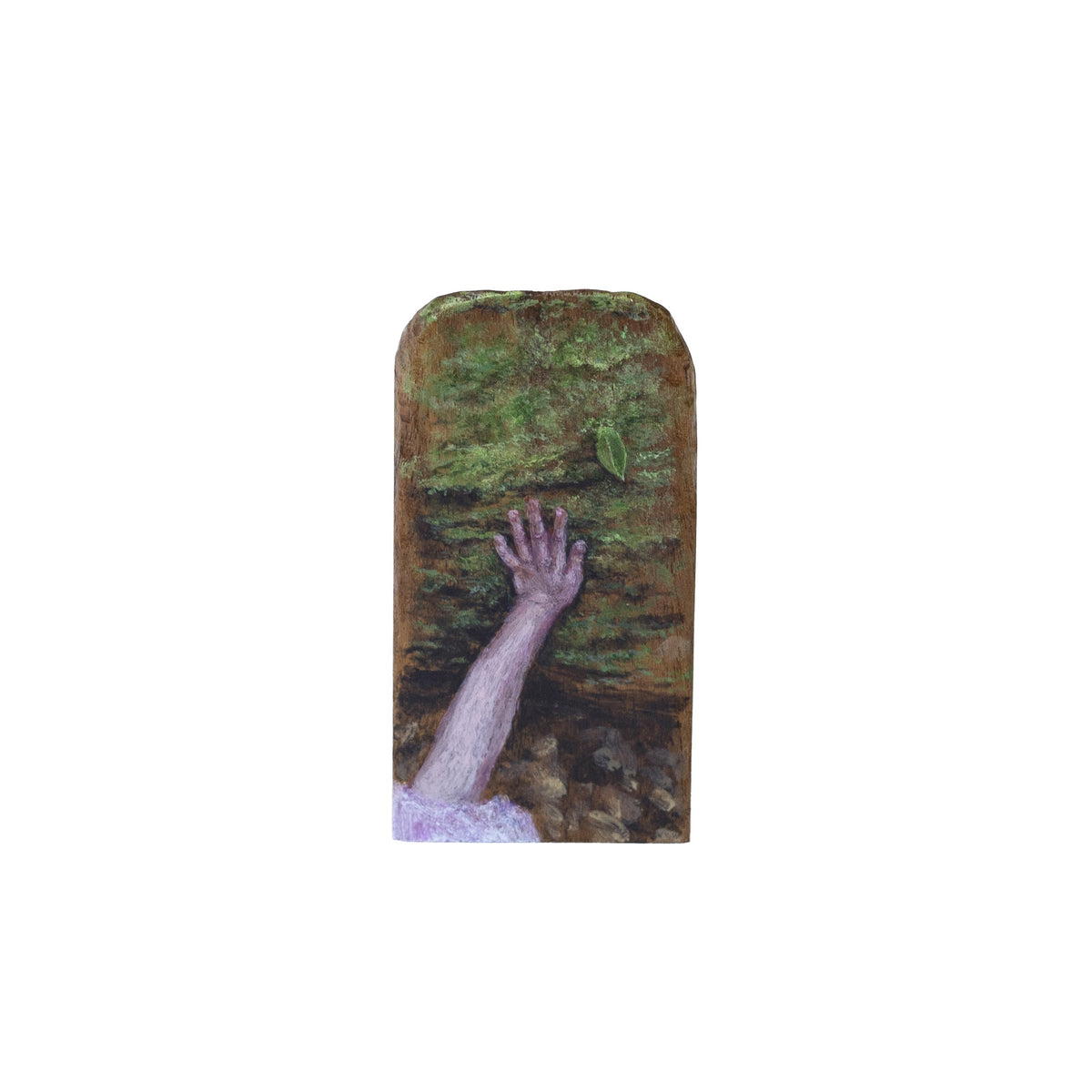 ANNIKA HARDING | 'Feeling' | 2026 | Acrylic on timber offcut |90 x 45 x 50 mm