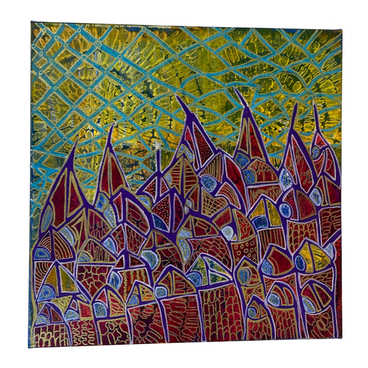 LARA FUJII | 'Drag Net' | Acrylic on canvas