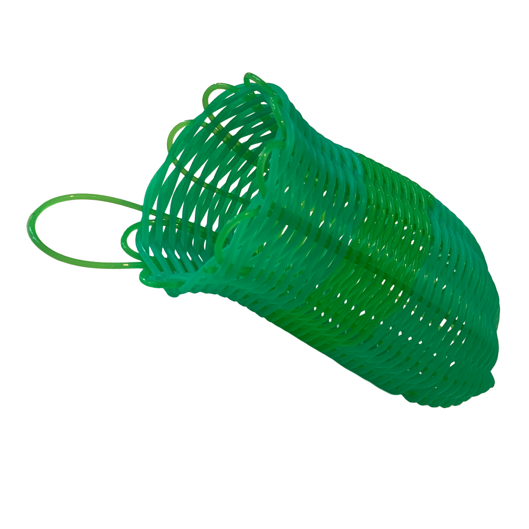 GIRRINGUN ART CENTRE – Nephi Denham | ‘Recycled Woven Basket’ | Electrical wire / Green