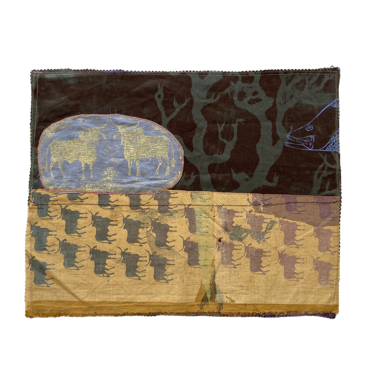 HANNAH PARKER | 'Mats About Place '(36) | Screen-printed fabric