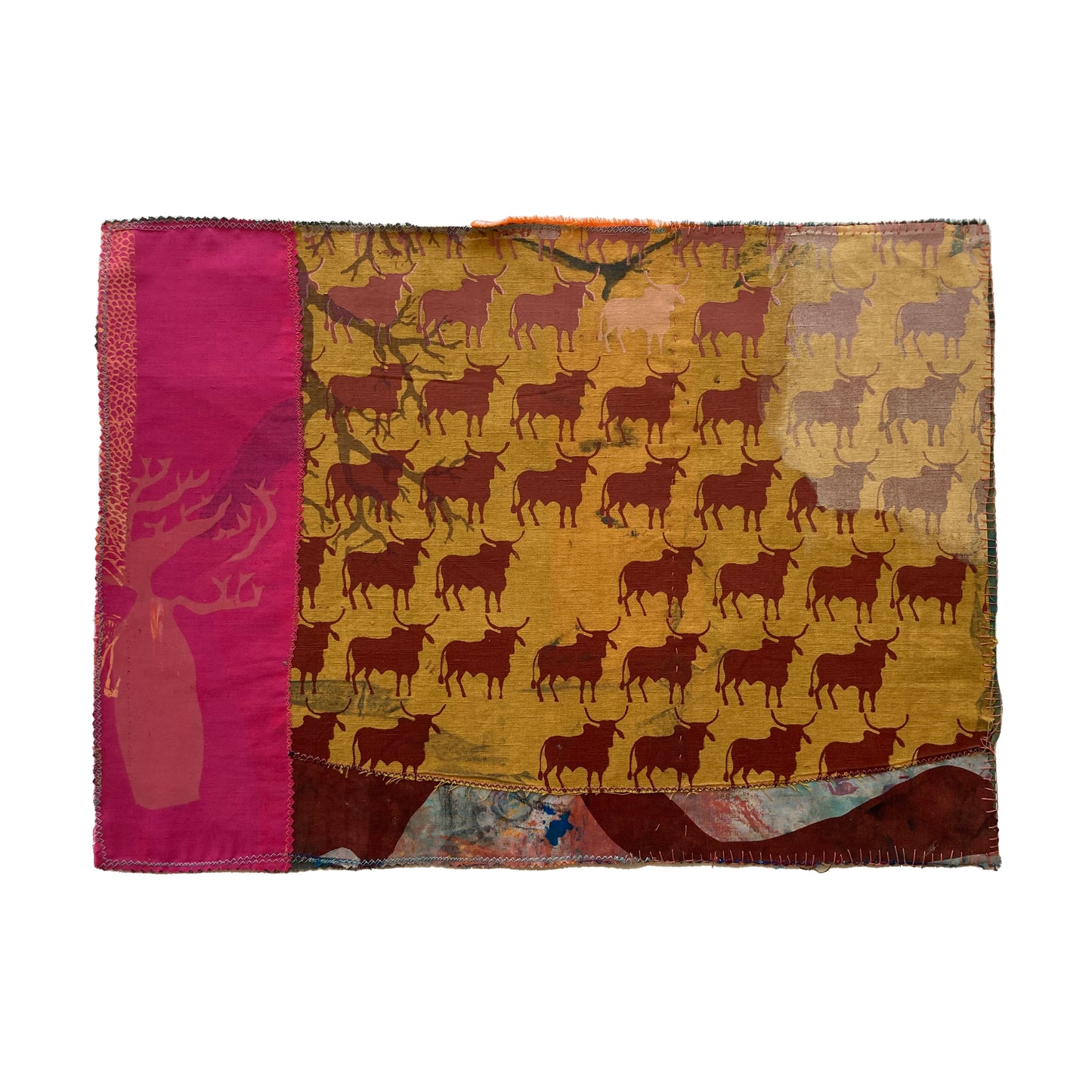 HANNAH PARKER | 'Mats About Place '(37) | Screen-printed fabric