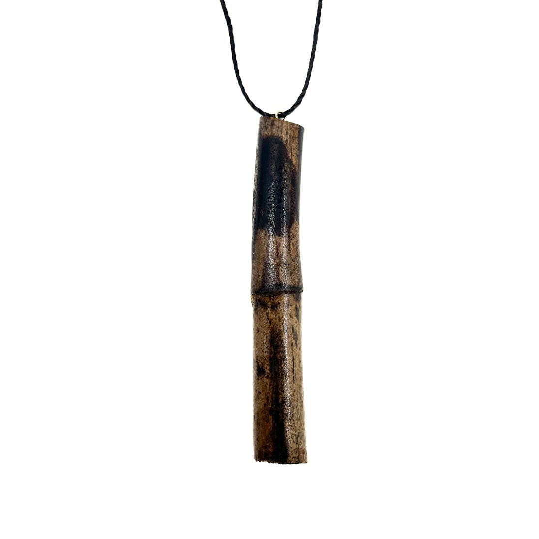 IESHA BONG DEBUSCH | ‘Lawyer Cane Necklace’ | Black cord