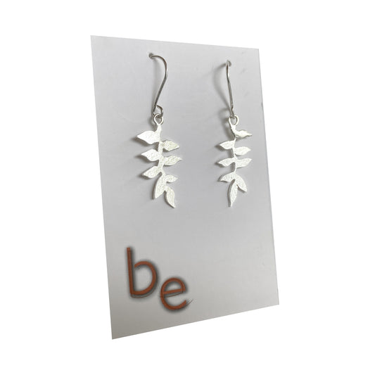 BREATH AND ESSENCE | ‘Heleconia Dangle Earrings' | Small | Sterling silver