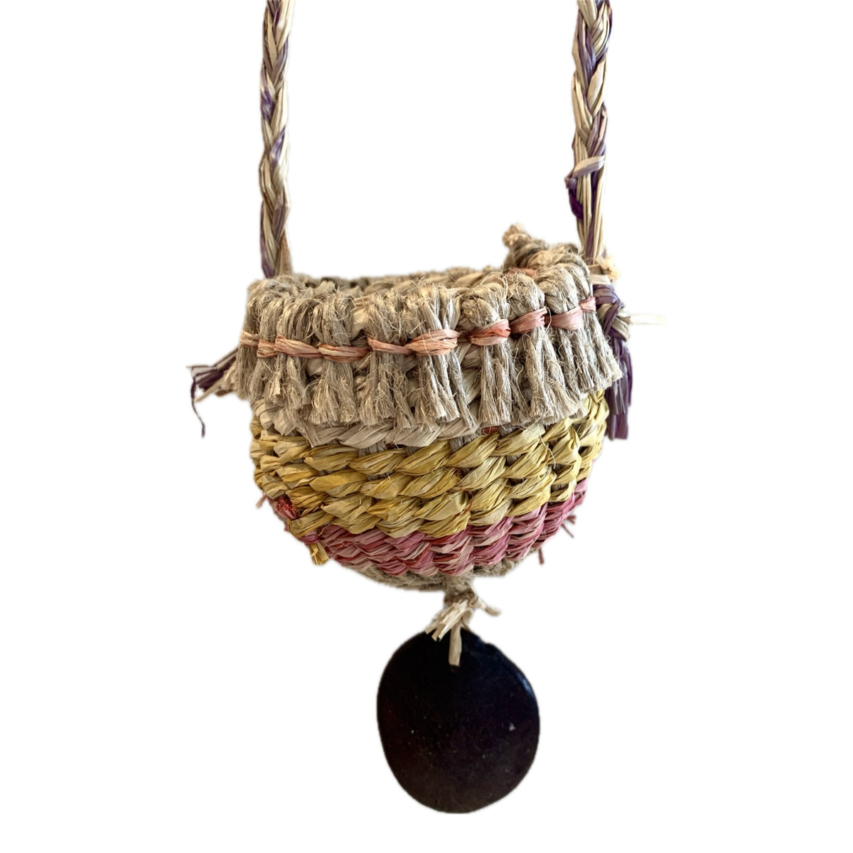 PAULA SAVAGE - Moa Island | 'Migi Bag #408' | Woven rafia + jute | 2026