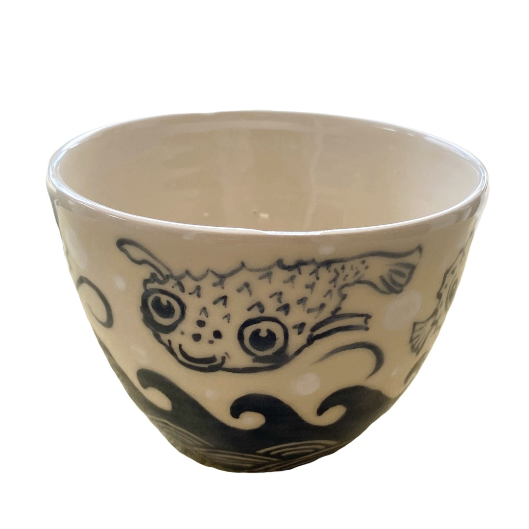 JANE JEHNE | 'Stoned Puffer Fish Series - Miso Bowl (1)' | Glazed Ceramic