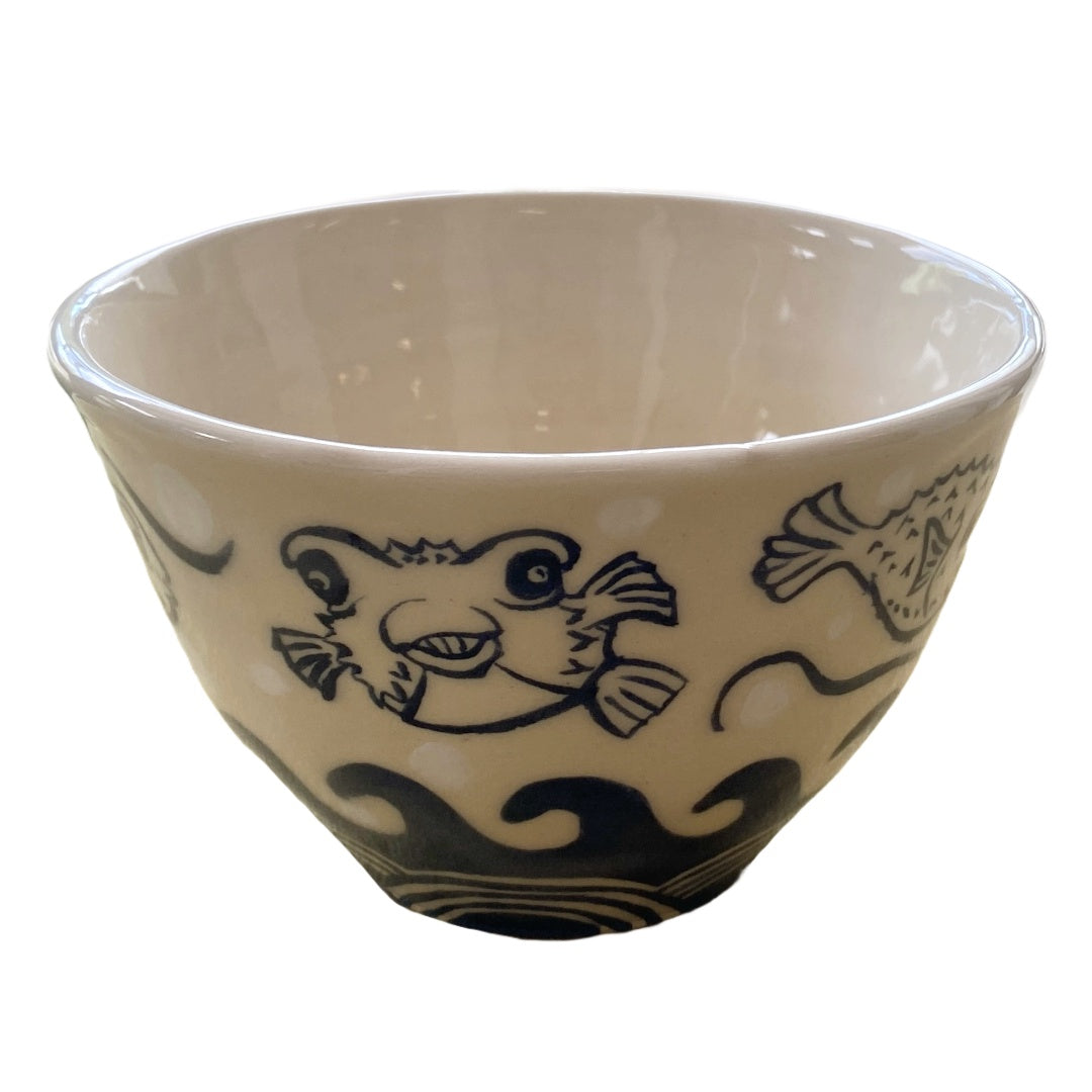 JANE JEHNE | 'Stoned Puffer Fish Series - Miso Bowl (2)' | Glazed Ceramic