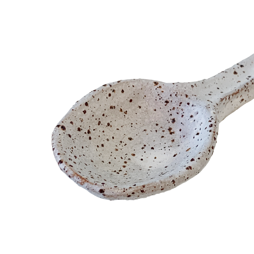 KAT HALL | ‘Moonphase Spoon’ – Med / Lge | hand built ceramic spoon