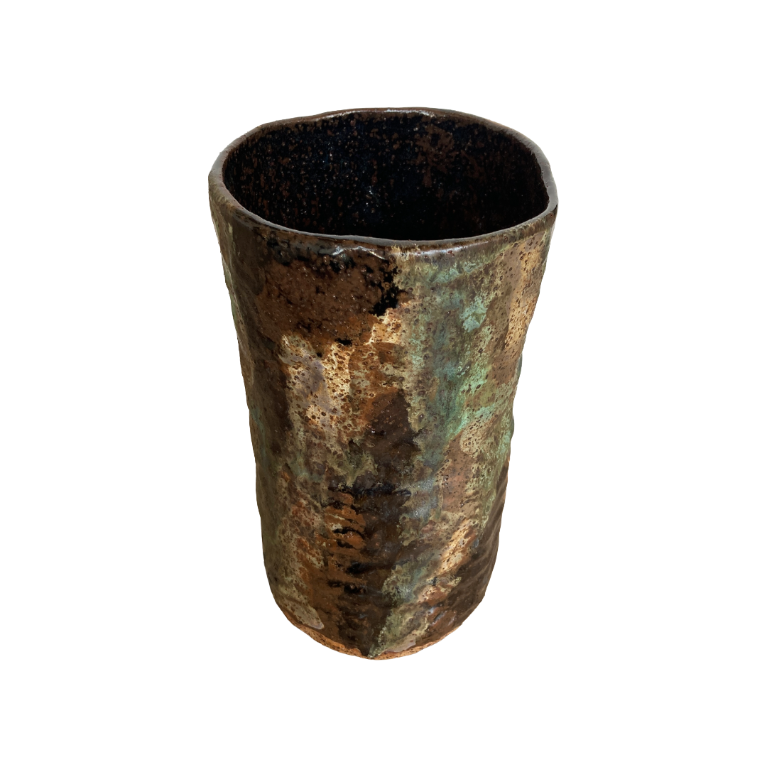 KAT HALL | 'Forest Walk Vase' | Glazed Ceramic' | 27 (h) x 16 (dia) cm