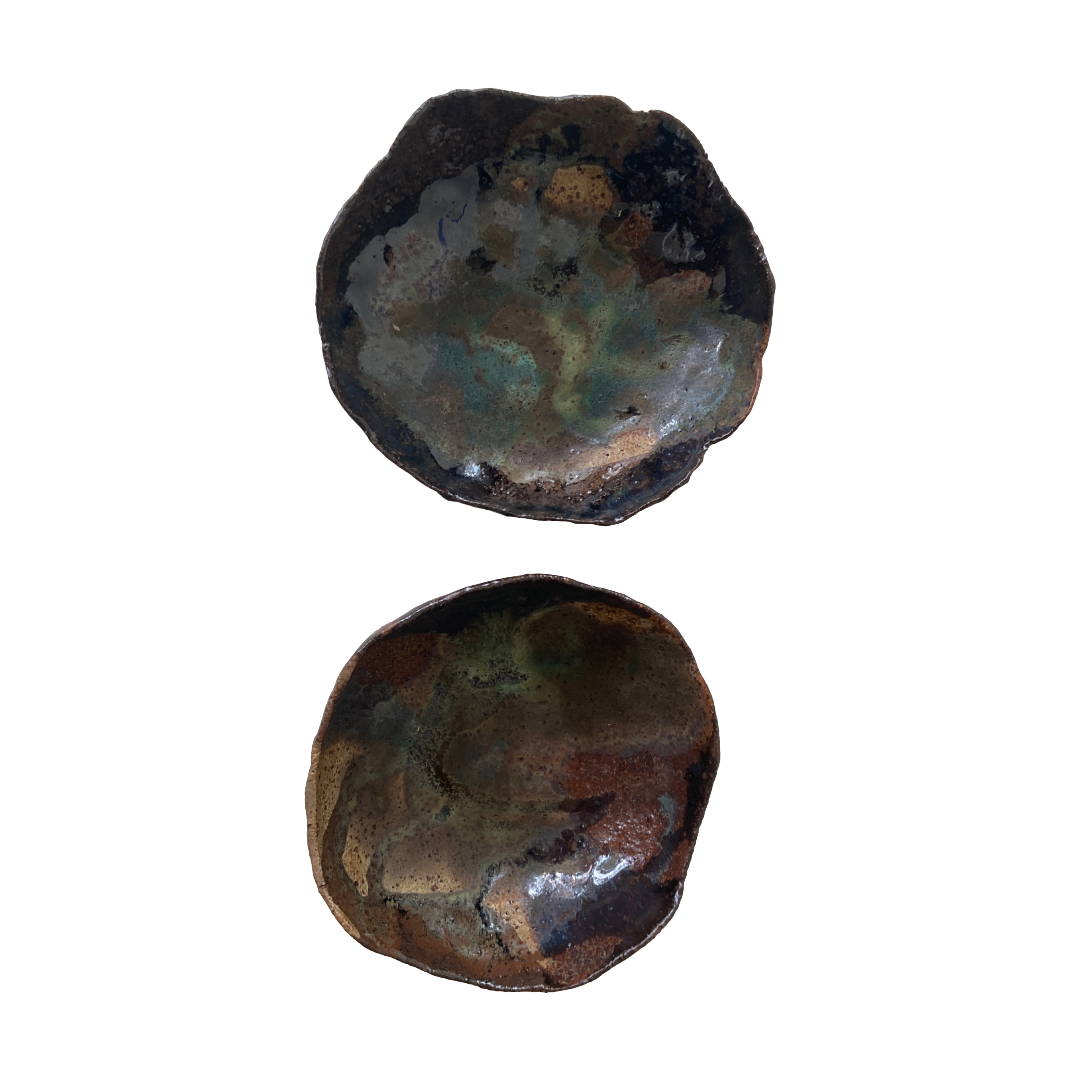 KAT HALL | 'Forest Floor - Set of 2 Bowls' | Glazed ceramics