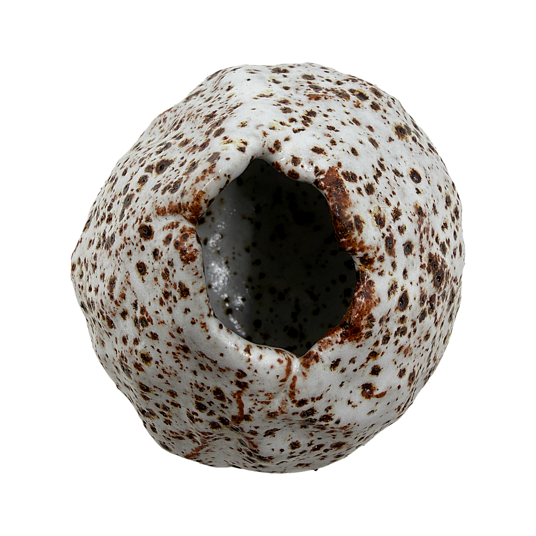KAT HALL | ‘Luna Pod Vase II’ - Small / Round | Ceramic Vase