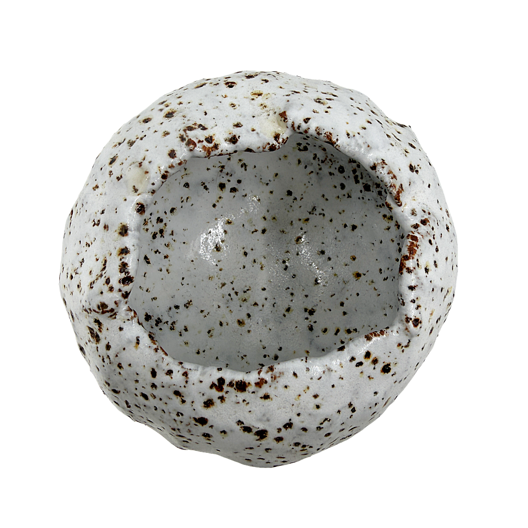 KAT HALL | ‘Luna Pod Vase II’ - Medium / Round | Ceramic Vase