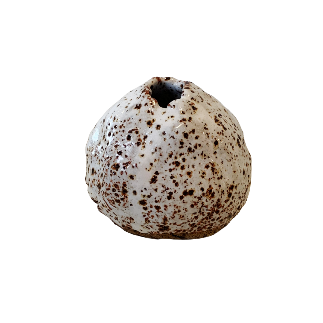 KAT HALL | ‘Luna Pod Vase III’ - Small / Round | Ceramic Vase