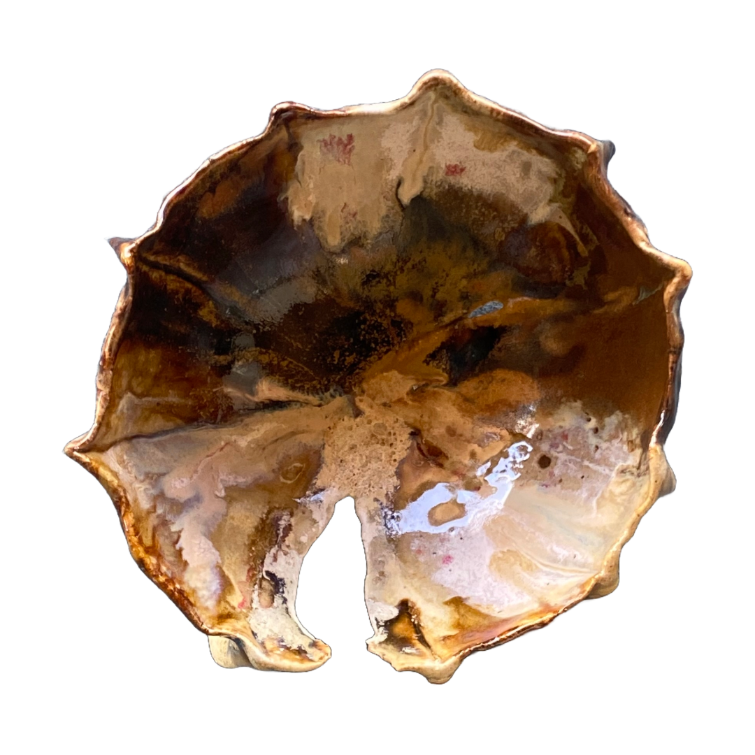 KIM NOLAN | ‘Seed Pod Bowl #4’ | Mid-fire clay / glaze / stain
