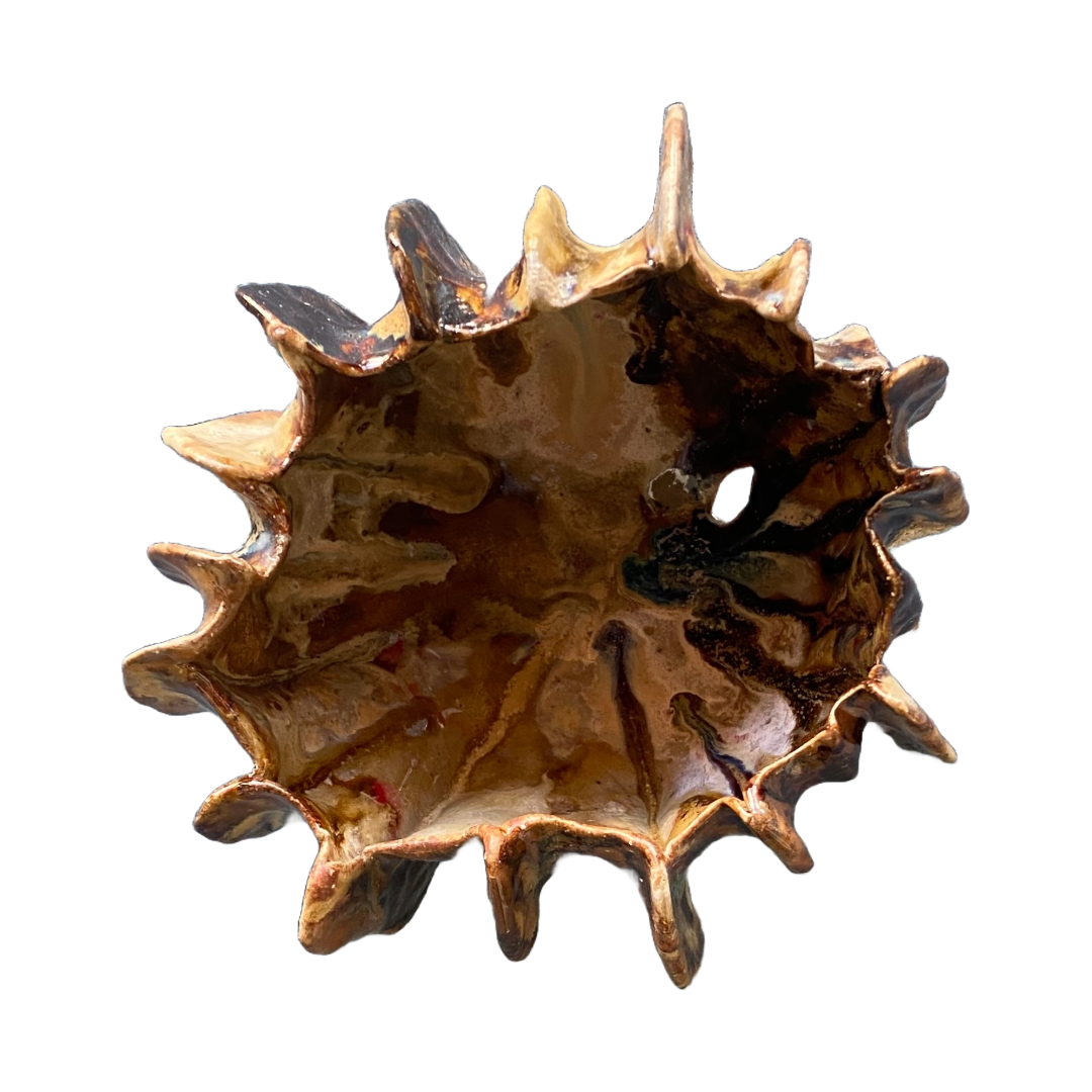 KIM NOLAN | ‘Seed Pod Bowl #6’ | Mid-fire clay / glaze / stain