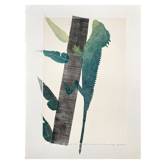 KASSANDRA SAVAGE | ‘Boyd's Forest Dragon on Kuku Yalanji Country at Mossman Gorge’ | Monoprint