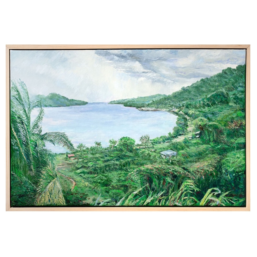 MARILYN TALEO HAVINI | 'Kieta Town and Harbour'| Oil on canvas